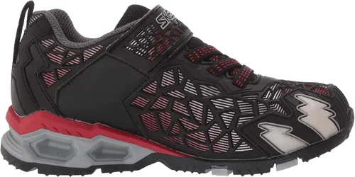 Vista 6 de Skechers Unisex-Niño, S Lighs, Niños, Tenis deportivos iluminados, NegroRojo, 13.5 niño