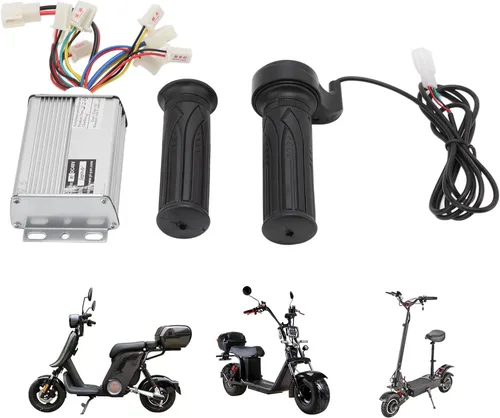 Vista 3 de Controlador de velocidad del motor del cepillo del coche eléctrico 48V 1000W que conduce la caja del regulador con la manija de la vuelta