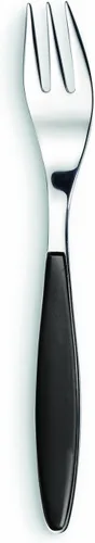 Vista 3 de Guzzini Feeling – 6-Inch L Tenedor de postre, Azul (Cobalt Blue)