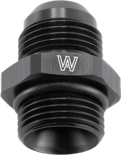 Vista 3 de 12AN Flare to -12 ORB O Ring Boss Fuel Pump Rail Adapter AN Fitting ORB Aluminio negro
