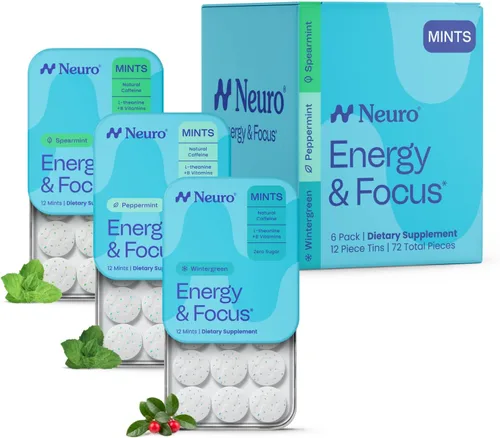 Vista 11 de Neuro Energy & Focus Mentas, menta, 72 unidades Peppermint