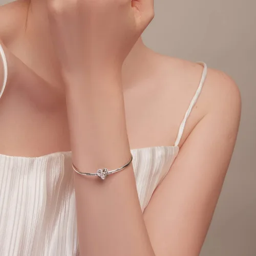 Vista 2 de VOROCO Sterling Silver Mom Charm Birthstone for Bracelets and Necklacesfront and back Consistent Infinity charms Heart for Mothers Birthday