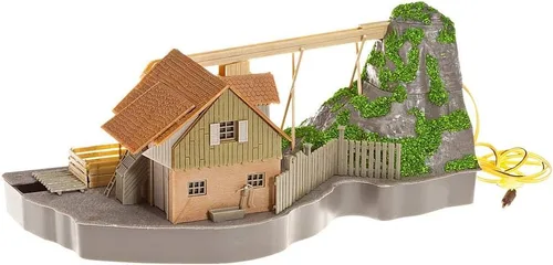 Vista 5 de Faller 130225 Molino con rueda hidráulica con bomba HO Scale Kit de construcción