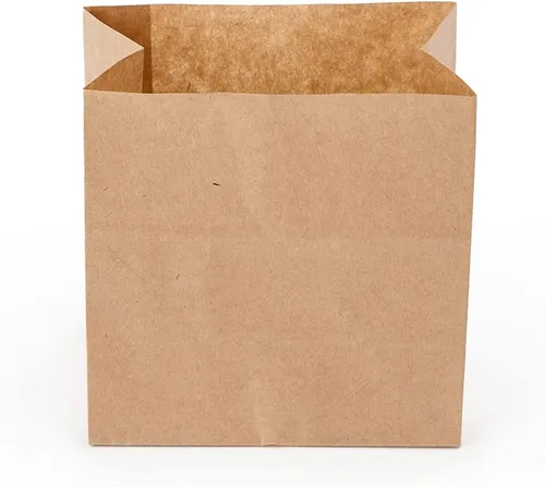 Vista 10 de Restaurantware Bag Tek - Bolsas de papel de 3.9 x 2.3 x 3.8 pulgadas para aperitivos, 100 bolsas de papel pequeñas para alimentos, bolsas