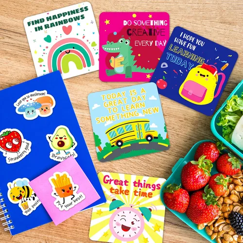 Vista 6 de zheyistep 160 notas motivacionales para el almuerzo para niños, lindas tarjetas inspiradoras para niños, niñas, adolescentes de mamá, divertidas