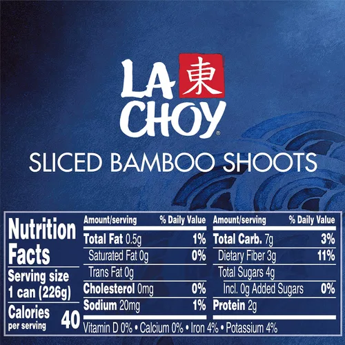 Vista 5 de La Choy Brotes de bambú en rodajas, lata de 8 oz