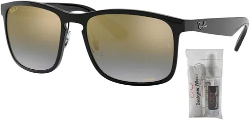 Vista 2 de Ray-Ban RB4264 Sunglasses For Men For Women BUNDLE with Designer iWear Complimentary Eyewear Care Kit