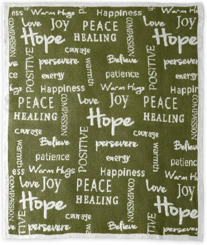 Vista 10 de Manta Get Well de 50 x 60 pulgadas, manta ultra suave y cómoda con palabras inspiradoras, mantas curativas para hombres, abrazos cálidos, regalo