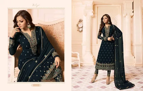 Vista 3 de Delisa Moda indiapaquistaní Salwar Kameez para mujer 01