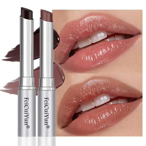 Vista 24 de Tinte labial marrón oscuro con tinte de miel, bálsamo labial, brillo labial, lápiz labial, tintes labiales hidratantes transparentes, color labial