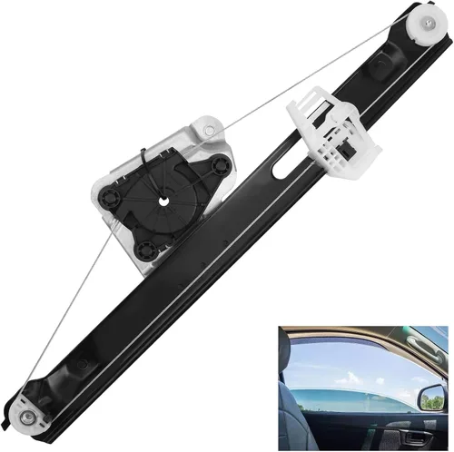 Vista 9 de Regulador de ventana, compatible con BMW 3 E90 E91 2006-12 323i 325i 325xi 328i 328xi 330i 330xi 335d 335i 335xi xDrive M3 BMW 3 Elevaluna trasero