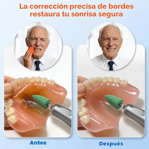 Vista 4 de Mini pulidor inalámbrico con 11 cabezales, 35000 RPM, recargable por USB