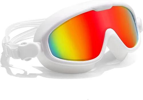 Vista 7 de FEISEDY Gafas de natación sin fugas, antivaho para piscina, para adultos, hombres, mujeres, jóvenes, visión clara de 180°, UV400 B2389