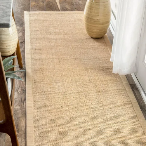 Vista 11 de nuLOOM Orsay - Alfombra casual de sisal, 2 pies 6 pulgadas x 14 pies, marrón