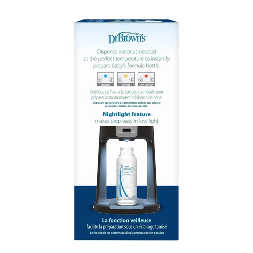 Vista 16 de Dr. Brown's Insta-Prep Dispensador de agua tibia con jarra de mezcla de fórmula para bebés, 36 onzas, azul