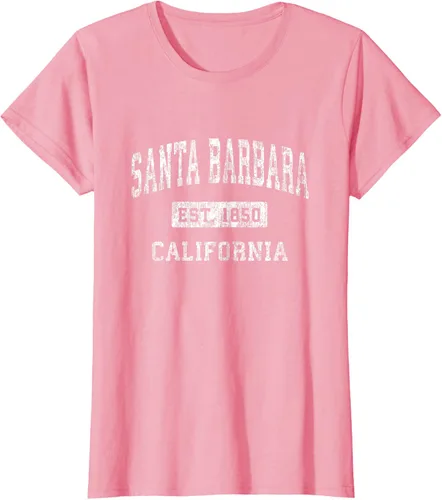 Vista 15 de Camiseta deportiva clásica de Santa Bárbara California CA, Negro, S