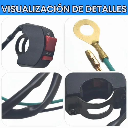 Vista 5 de Interruptor de muerte con parada final para Coleman CT200U Trail200 Trail Mini Bike 196cc Piezas de Go Kart Interruptor de parada