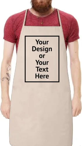Vista 5 de Vizor Delantal personalizado para hombres, chef cocinero, personaliza tu diseño, foto, imagen, texto, regalos de bricolaje