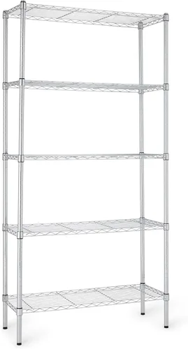 Vista 10 de [Usado] Amazon Basics Estantería de almacenamiento ajustable con 5 estantes para garaje, acero resistente al óxido, 150 libras por estante, 16 Negro