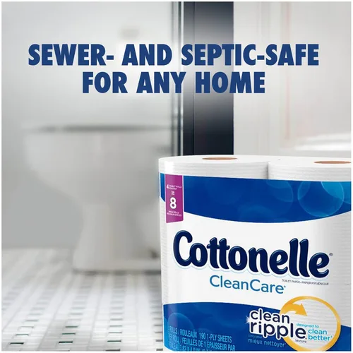 Vista 3 de Cottonelle Clean Care - Papel higiénico de doble rollo, 12 rollos, 190