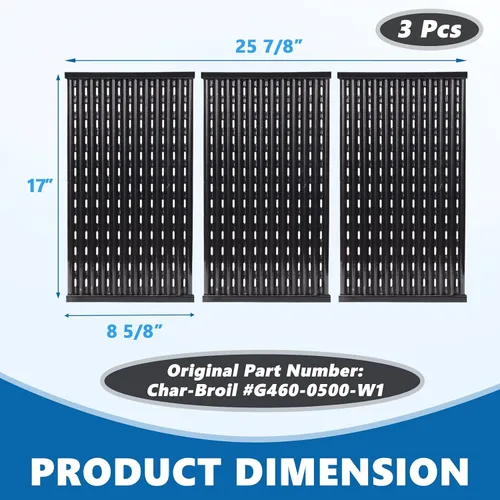 Vista 2 de 17 pulgadas Tru Rejillas de parrilla infrarroja para Charbroil 463371116 463370719 463370919 463335014 463344116 463335115 Parrilla Piezas