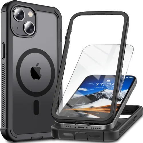 Vista 27 de Funda magnética para iPhone SE 3ª y 2ª [protector de pantalla] [compatible con MagSafe] [protección contra caídas de grado militar]