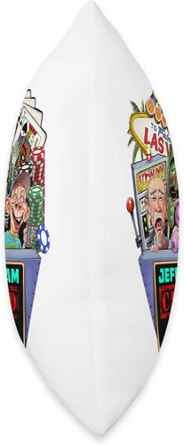 Vista 2 de JEFF DUNHAM Las Vegas, NV (2023) - Almohada de 16 x 16 pulgadas, multicolor