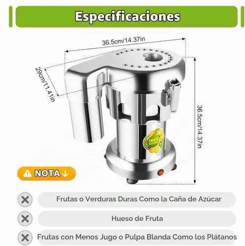 Vista 7 de Máquina extractor de jugo comercial resistente, fabricante de exprimidores de acero inoxidable para frutas y verduras Herramienta centrífuga