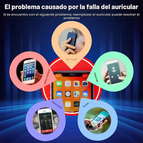 Vista 2 de Altavoz auricular para iPhone 12 Pro Max Reemplazo de altavoz de oído para iPhone 12 Pro Max reemplazo de altavoz sensor de proximidad luz cable