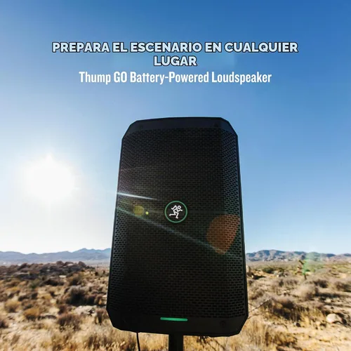 Vista 2 de Serie Mackie Thump, altavoz portátil con batería Mackie Thump GO de 8 pulgadas