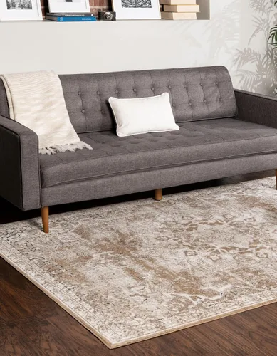 Vista 4 de Unique Loom Chateau Collection - Alfombra de área Roosevelt (2' 2" x 3' 1", rectangular, caqui/beige)