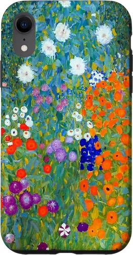 Vista 24 de Funda para iPhone 16 Gustav Klimt Flower Garden