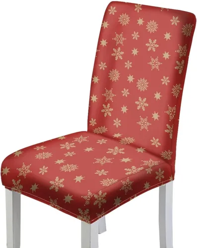 Vista 14 de HUGS IDEA Juego de 2 fundas para sillas de comedor con diseño de árbol de Navidad, jacquard, fundas protectoras para sillas Parsons de bastón