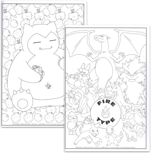 Vista 2 de Juego de libros para colorear de Pokémon, paquete con 3 libros de colorear y actividades de Pokémon con juegos, rompecabezas, tarjetas