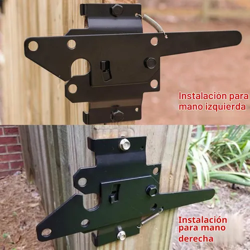 Vista 5 de JIAHOO Pestillo de puerta del soporte del poste para la cerca de madera
