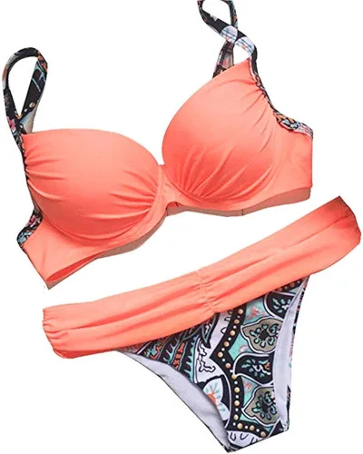 Vista 2 de Astylish - Traje de baño para mujer, de dos piezas tipo bikini, con relleno y efecto de realce