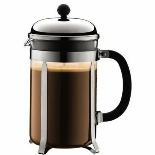 Vista 2 de Cafetera de Émbolo Bodum Chambord Acero Inoxidable 1,5 L