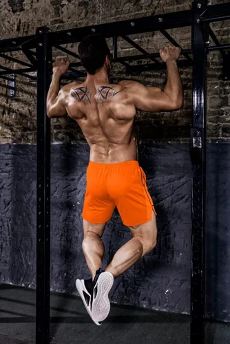 Vista 2 de COOFANDY Paquete de 2 pantalones cortos de entrenamiento de gimnasio para hombre, pantalones de malla ligeros para culturismo, entrenamiento
