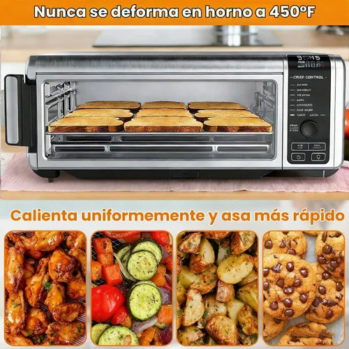 Vista 8 de Bandeja de repuesto para freidora de aire para horno tostador Ninja SP100