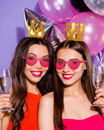 Vista 6 de Frienda 20 Pairs Heart Shaped Sunglasses Rimless Candy Color Glasses for Women Men Party Favor