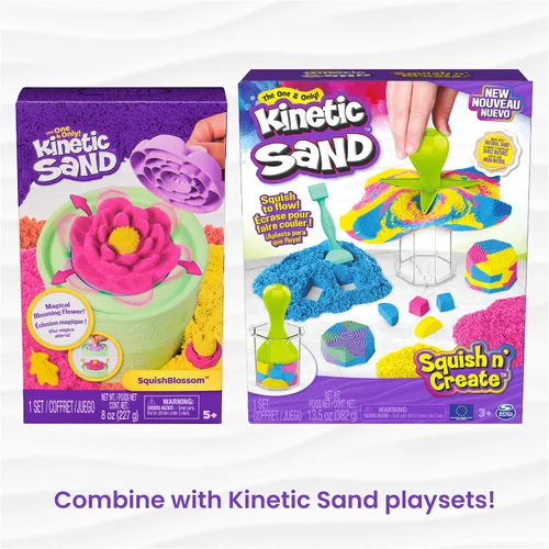 Vista 7 de Kinetic Sand Juguetes sensoriales de arena moldeable, marrón de 2 libras, a