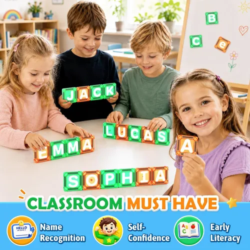 Vista 7 de Bloques magnéticos para aprender letras para niños de 3 a 12 años