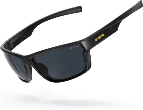 Vista 11 de DEAFRAIN Lentes de sol deportivos polarizados para hombres y mujeres, ideales para correr, pescar, conducir, marco irrompible con protección UV