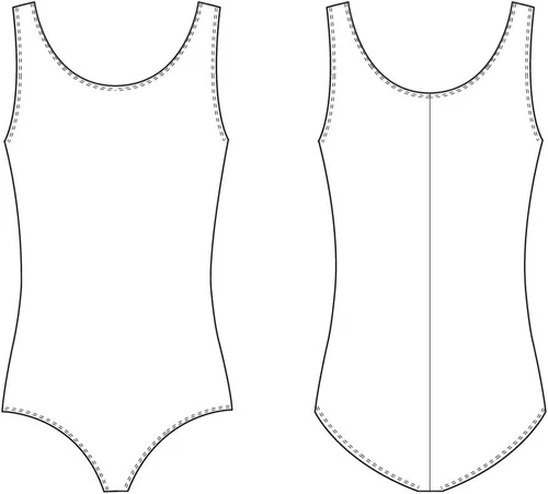 Vista 3 de Bloch Dance Faire microlux - Maillot sin mangas para mujer Negro