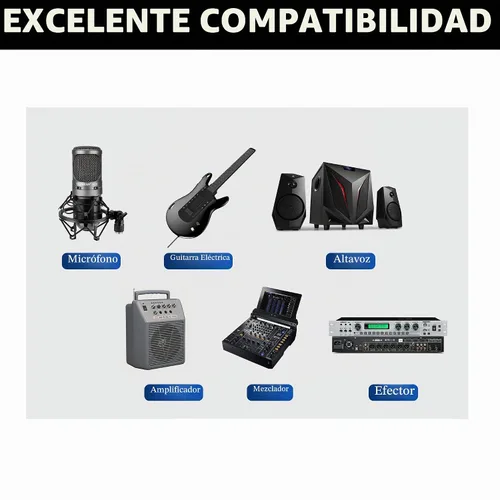 Vista 5 de Cable de guitarra de 4 pies/paquete de 2 - Ángulo recto + recto a recto, cable para instrumentos - nylon trenzado chapado en oro - 90 grados, 1/4