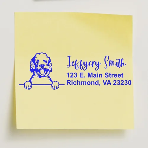 Vista 145 de American Bulldog Stamp Duo, Custom Return Address for Dog Lovers, Personalized Mail Mark for Letters and Cards
