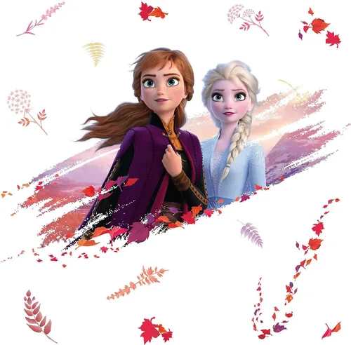 Vista 3 de RoomMates RMK4076GM Frozen 2 Elsa y Anna - Calcomanías de pared para despegar y pegar