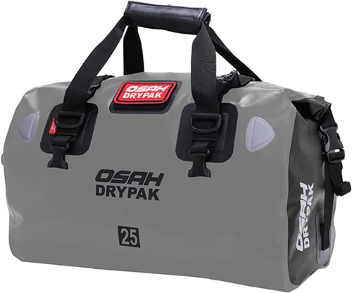 Vista 23 de Bolsa de lona impermeable y maleta - Bolsa seca para motocicleta, bolsas de sillín con cierre enrollable, gran espacio de almacenamiento, para Negro