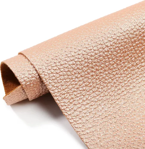 Vista 5 de LOTOFUN Hojas de cuero sintético de perlas brillantes: tela de cuero sintético PU metálica con textura brillante perla suave, 8 unids/juego de 12 x