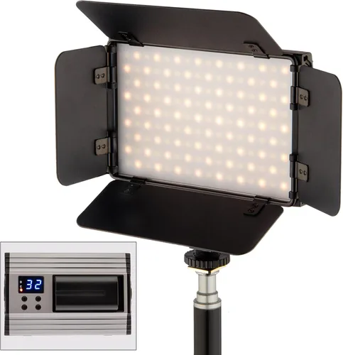 Vista 2 de Luz LED ultrafina bicolor 144 SMD para cámara